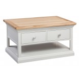 Cotswold Grey Painted 2 Drawer Coffee Table